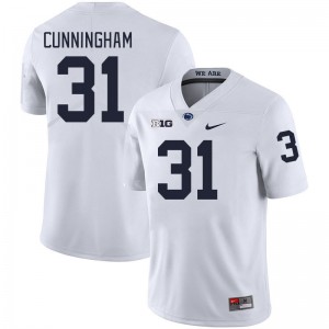 Men Logan Cunningham White Penn State College Football #31 Jersey 627619-830