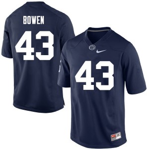 Men Manny Bowen Navy Penn State College Football #43 Jersey 387962-144