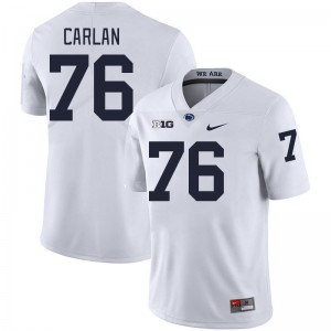 Men Mason Carlan White Nittany Lions College Football #76 Jersey 785371-189