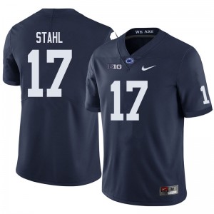 Men Mason Stahl Navy PSU College Football #17 Jersey 809756-623