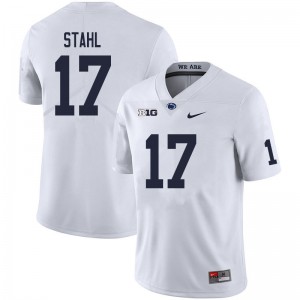 Men Mason Stahl White Penn State Nittany Lions College Football #17 Jersey 784655-568
