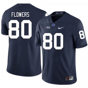 Men Mehki Flowers Navy Nittany Lions College Football #80 Jersey 727355-839