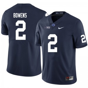 Men Micah Bowens Navy PSU College Football #2 Jersey 195435-643