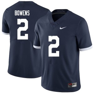 Men Micah Bowens Retro Penn State Nittany Lions College Football #2 Jersey 509385-311