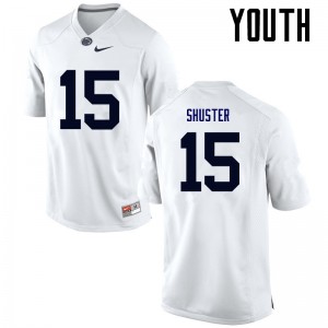 Youth Michael Shuster White Penn State Nittany Lions College Football #15 Jersey 780987-529