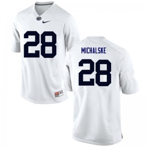 Men Mike Michalske White Penn State College Football #28 Jersey 375365-808