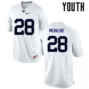 Youth Mike Michalske White Penn State College Football #28 Jersey 942386-900