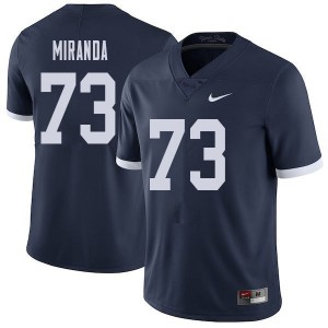 Men Mike Miranda Navy Penn State College Throwback Football #73 Jersey 807168-979