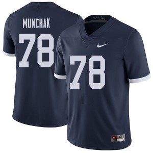 Men Mike Munchak Navy Penn State Nittany Lions College Throwback Football #78 Jersey 852771-336