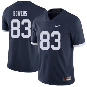 Men Nick Bowers Navy PSU College Throwback Football #83 Jersey 236805-398