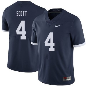 Men Nick Scott Navy Penn State College Throwback Football #4 Jersey 679573-421