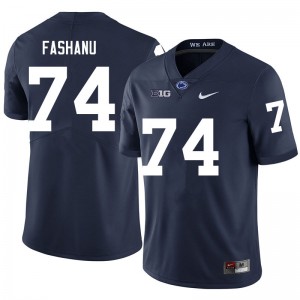 Men Olumuyiwa Fashanu Navy PSU College Football #74 Jersey 686049-352