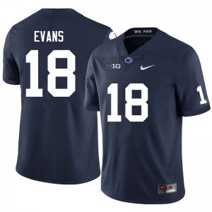 Men Omari Evans Navy PSU College Football #18 Jersey 175840-677