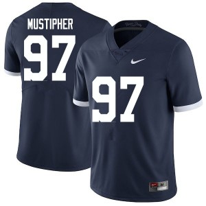 Men PJ Mustipher Retro Penn State Nittany Lions College Football #97 Jersey 353313-707