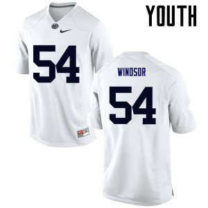 Youth Robert Windsor White Penn State College Football #54 Jersey 963532-227
