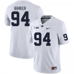 Men Ryan Barker White Penn State College Football #94 Jersey 692503-362