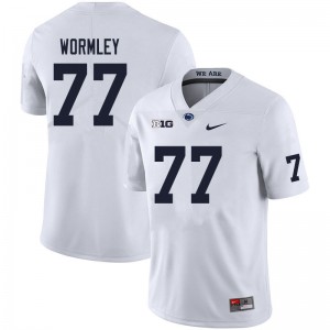 Men Sal Wormley White Nittany Lions College Football #77 Jersey 903112-928