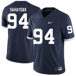 Men Sander Sahaydak Retro Penn State College Football #94 Jersey 170977-458