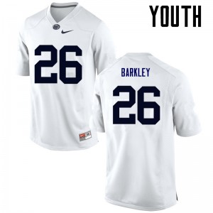 Youth Saquon Barkley White Penn State College Football #26 Jersey 532866-571