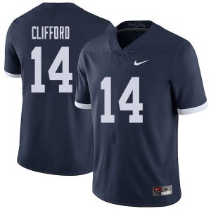 Men Sean Clifford Navy Penn State College Throwback Football #14 Jersey 494583-264