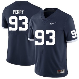 Men Spencer Perry Retro Penn State College Football #93 Jersey 134994-716