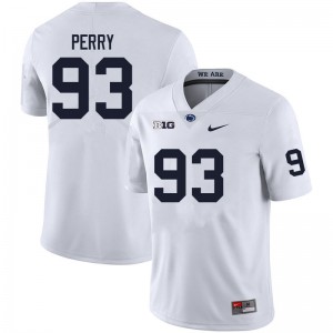 Men Spencer Perry White Penn State College Football #93 Jersey 840890-618