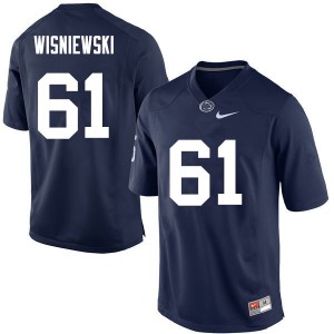 Men Stefen Wisniewski Navy Penn State Nittany Lions College Football #61 Jersey 465999-689