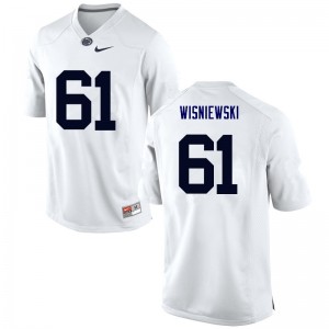 Men Stefen Wisniewski White Nittany Lions College Football #61 Jersey 260712-557