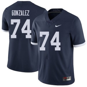 Men Steven Gonzalez Navy Nittany Lions College Throwback Football #74 Jersey 591048-113