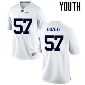 Youth Steven Gonzalez White Penn State College Football #57 Jersey 619610-105