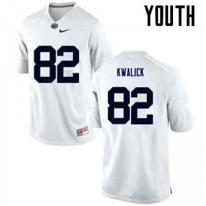 Youth TED KWALICK White Penn State College Football #82 Jersey 239164-848