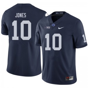 Men TJ Jones Navy Penn State Nittany Lions College Football #10 Jersey 855482-953