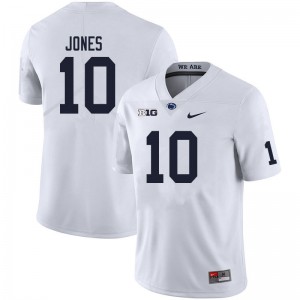 Men TJ Jones White PSU College Football #10 Jersey 970714-179