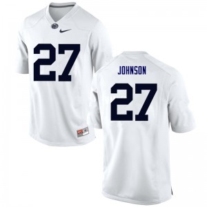 Men T.J. Johnson White Nittany Lions College Football #27 Jersey 914277-659