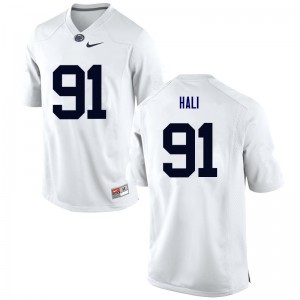 Men Tamba Hali White PSU College Football #91 Jersey 191170-915