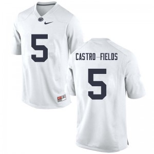 Men Tariq Castro-Fields White PSU College Football #5 Jersey 442811-283