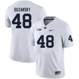 Men Tyler Duzansky White Nittany Lions College Football #48 Jersey 725288-451
