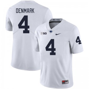 Men Tyseer Denmark White PSU College Football #4 Jersey 854585-315