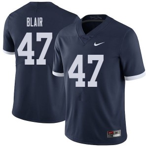 Men Will Blair Navy Penn State College Throwback Football #47 Jersey 291278-483