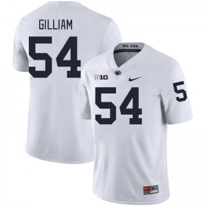 Men Xavier Gilliam White PSU College Football #54 Jersey 492088-698