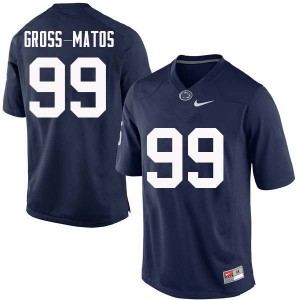 Men Yetur Gross-Matos Navy Penn State College Football #99 Jersey 409239-401