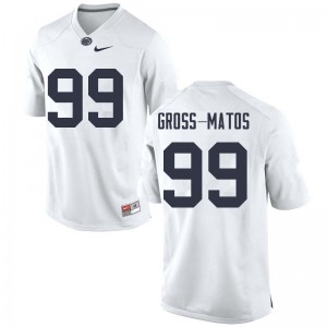 Men Yetur Gross-Matos White Penn State College Football #99 Jersey 849740-537