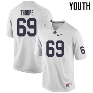 Youth C.J. Thorpe White Nittany Lions College Football #69 Jersey 494507-857