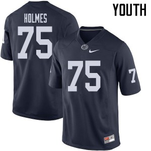 Youth Des Holmes Navy Nittany Lions College Football #75 Jersey 144943-507