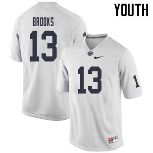 Youth Ellis Brooks White PSU College Football #13 Jersey 984874-581