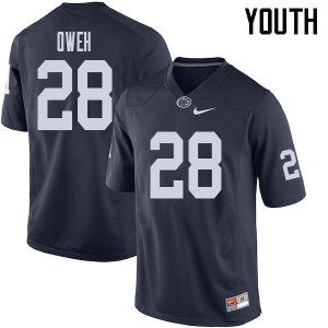 Youth Jayson Oweh Navy PSU College Football #28 Jersey 187775-690