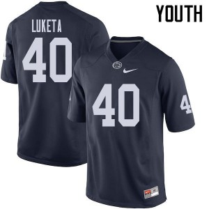 Youth Jesse Luketa Navy Penn State Nittany Lions College Football #40 Jersey 120778-126