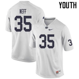 Youth Justin Neff White PSU College Football #35 Jersey 781460-323