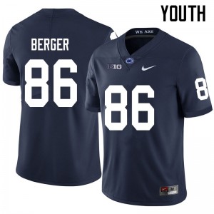 Youth Alec Berger Navy Nittany Lions College Football #86 Jersey 718700-582