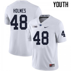 Youth C.J. Holmes White Penn State Nittany Lions College Football #48 Jersey 388567-175